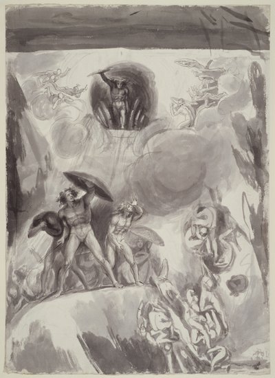 Caída de los ángeles rebeldes, 1790 de George Romney